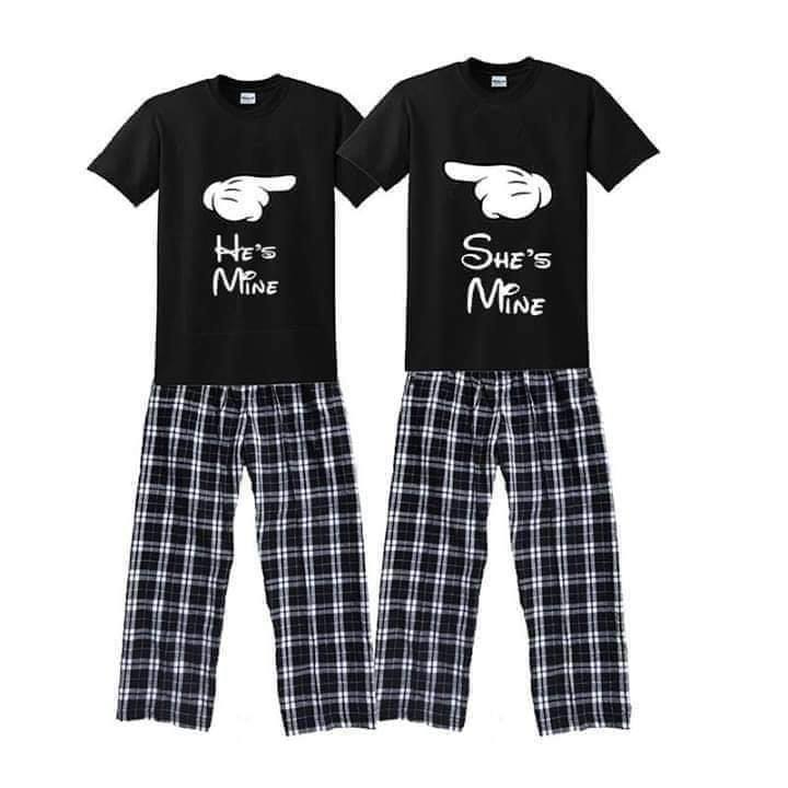 Hes mine Shes mine couple set (Black) (Copy)