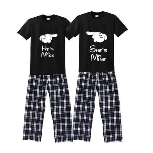 Hes mine Shes mine couple set (Black) (Copy)